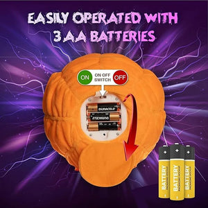 Easily operated with 3AA Batteries Halloween Pumpkin